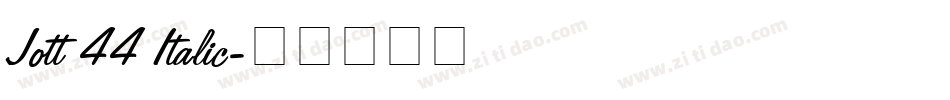 Jott 44 Italic字体转换